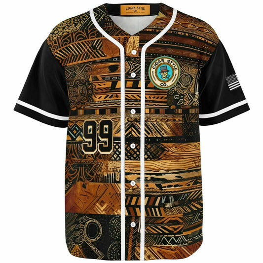 Smokin' Tribal Baseball Jersey - Cigar Style Jerseys - Cigar Style Co.