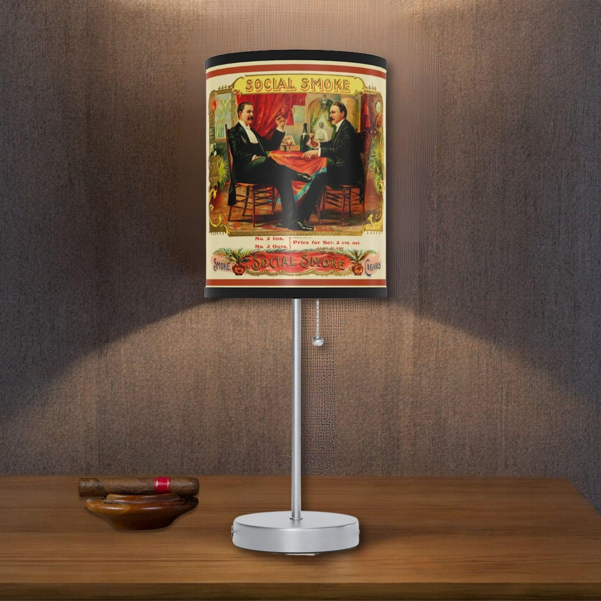 Social Smoke Vintage Cigar Lamp - Cigar Style Co.