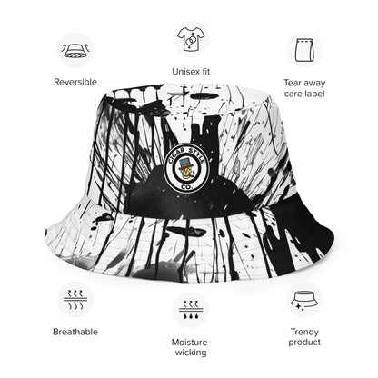 White Street Style Cigar Bucket Hat - Cigar Style Bucket Hats - Cigar Style Co.