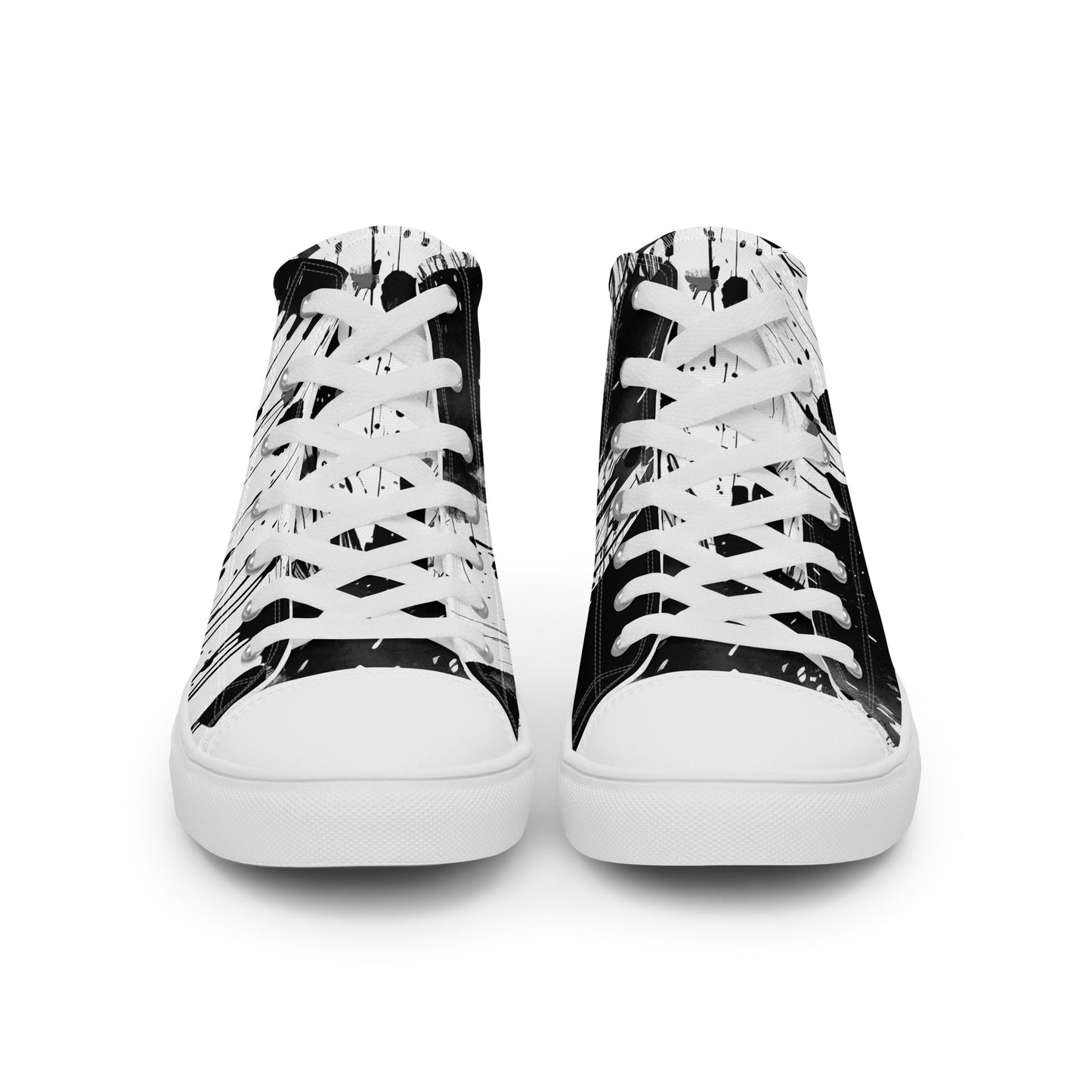 White Street Style High Top Canvas Shoes - Cigar Style Shoes - Cigar Style Co.